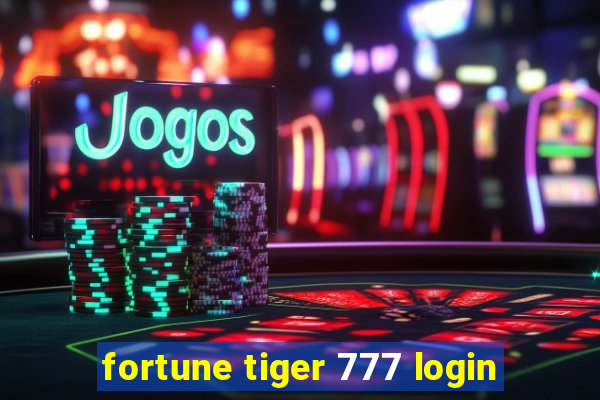 fortune tiger 777 login